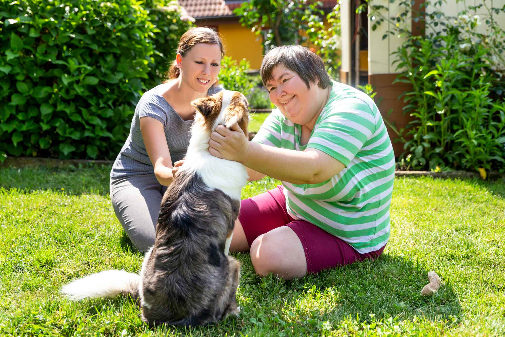 Woman and Cat Photo